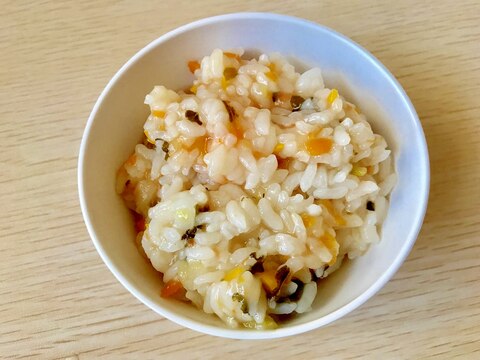 【離乳食後期】トマトといろいろ野菜のリゾット